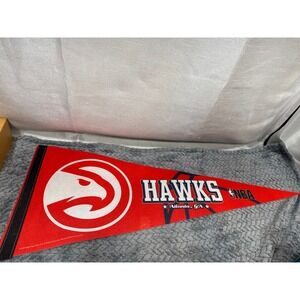 Atlanta Hawks NBA WinCraft Red Felt Pennant 30 Inch Basketball Wall Decor 2015